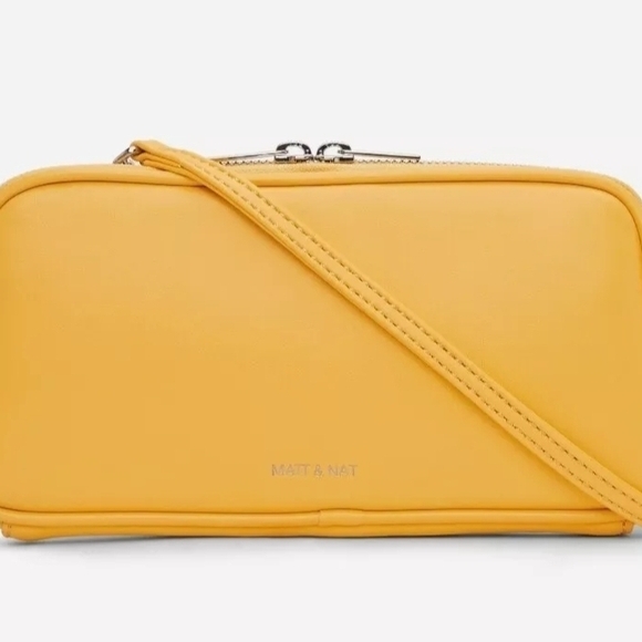 Matt & Nat Yellow Crossbody Bag - Picture 1 of 6